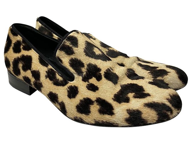 Mocasines Céline en pelo de caballo con estampado animal - Ansicht 3