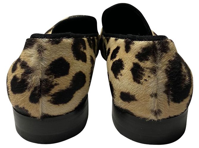 Mocasines Céline en pelo de caballo con estampado animal - Ansicht 4