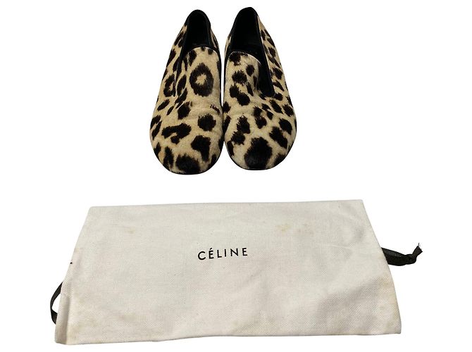 Mocasines Céline en pelo de caballo con estampado animal - Ansicht 7