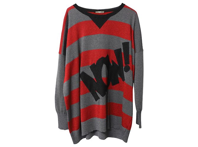 Iceberg Sparkly Stripe Pullover aus mehrfarbiger Baumwolle - Ansicht 4