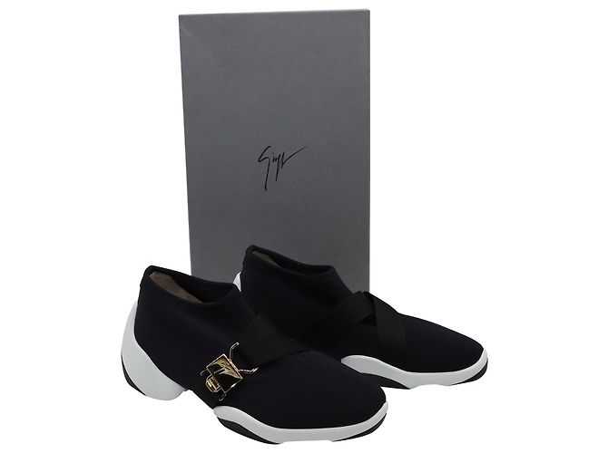 Giuseppe Zanotti Light Jump Sneaker aus schwarzem Neopren - Ansicht 2