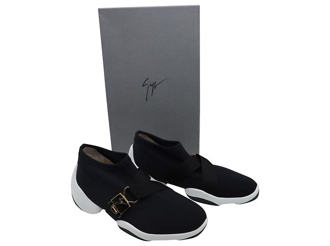Giuseppe Zanotti Light Jump Sneaker aus schwarzem Neopren - Ansicht 3