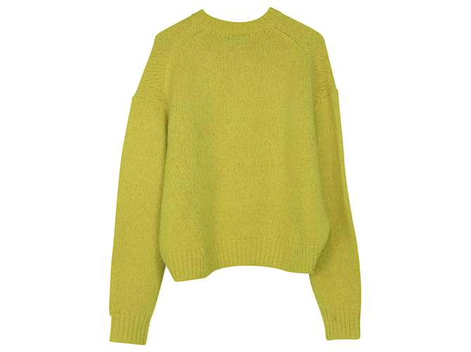 Autre Marque Acne Studios Oversize-Pullover in gelbem Shira-Alpaka - Ansicht 2