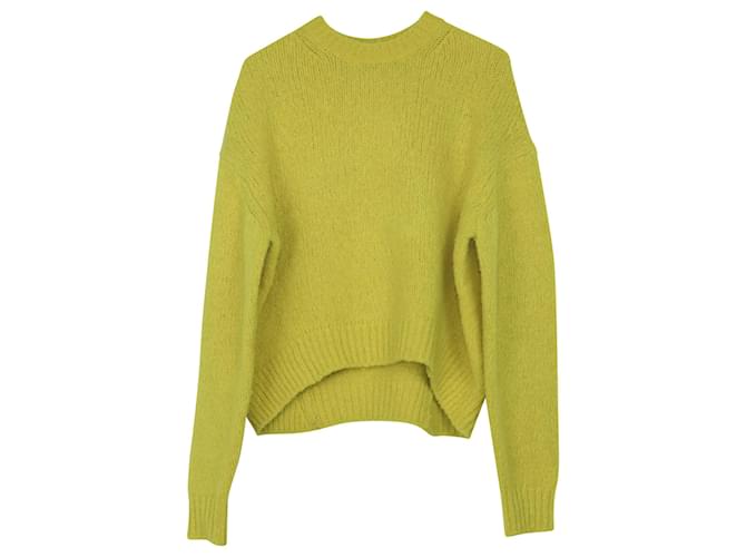 Autre Marque Acne Studios Oversize-Pullover in gelbem Shira-Alpaka - Ansicht 3