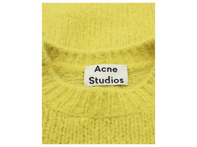 Autre Marque Acne Studios Oversize-Pullover in gelbem Shira-Alpaka - Ansicht 4