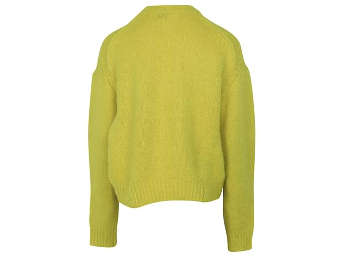 Autre Marque Acne Studios Oversize-Pullover in gelbem Shira-Alpaka - Ansicht 6