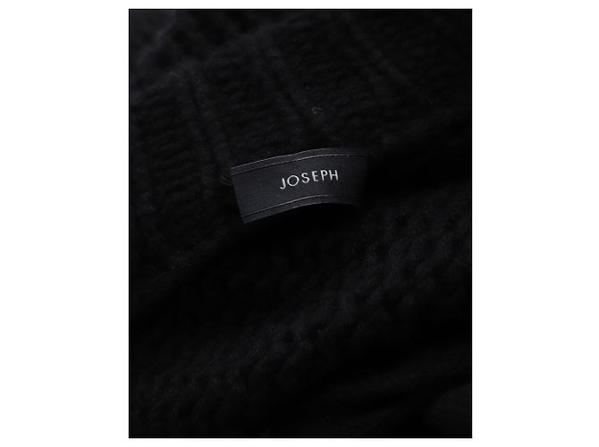 Joseph Suéter com cadarço em cashmere preto - vista 2