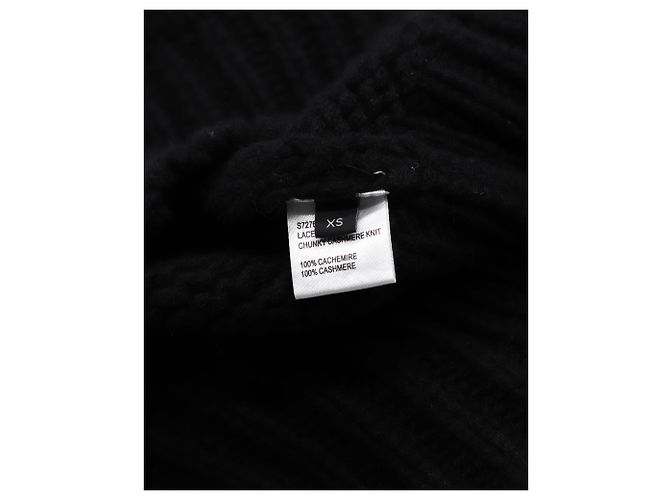 Joseph Suéter com cadarço em cashmere preto - vista 3