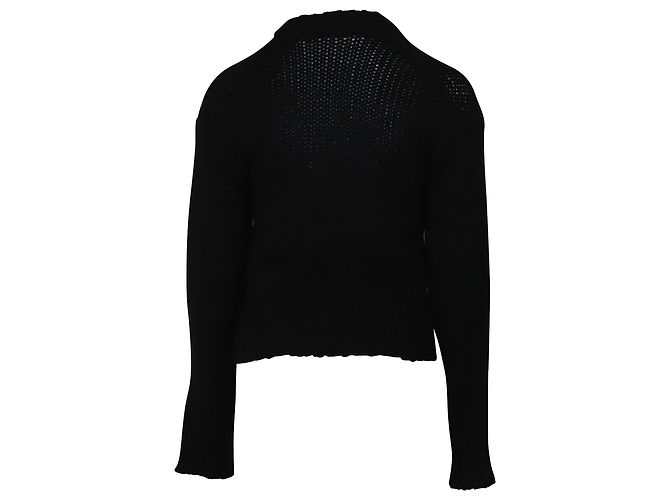 Joseph Suéter com cadarço em cashmere preto - vista 4