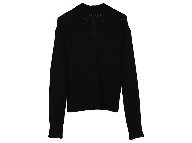 Joseph Suéter com cadarço em cashmere preto - vista 6