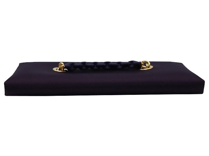 Pochette Tom Ford con Tracolla in Raso Viola - vista 3