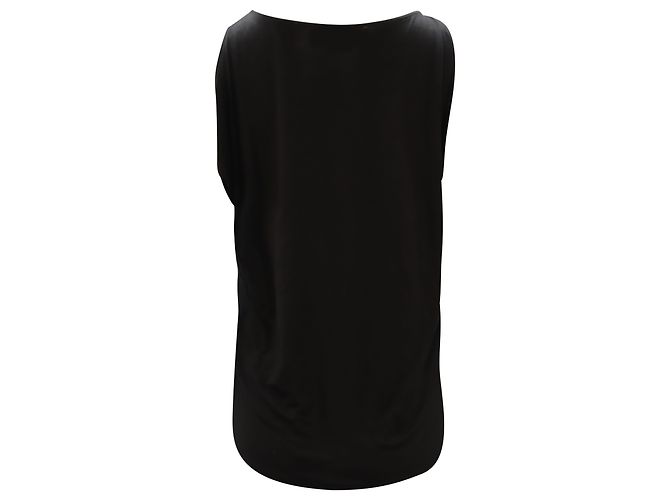 Top senza maniche con scollo a barca Alice + Olivia in rayon nero - vista 2