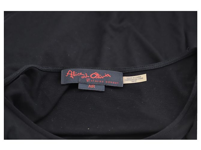 Top senza maniche con scollo a barca Alice + Olivia in rayon nero - vista 3
