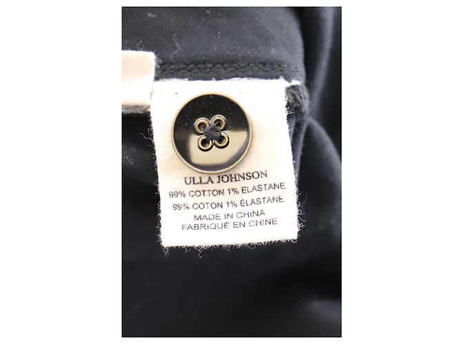Ulla Johnson Storm Jeans aus schwarzer Baumwolle - Ansicht 4