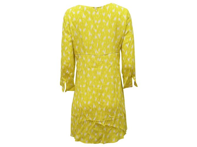 Minivestido evasé Stacy de Ba&sh en viscosa amarilla Amarillo - vista 3