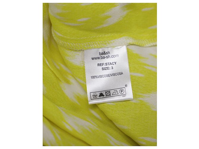 Minivestido evasé Stacy de Ba&sh en viscosa amarilla Amarillo - vista 5