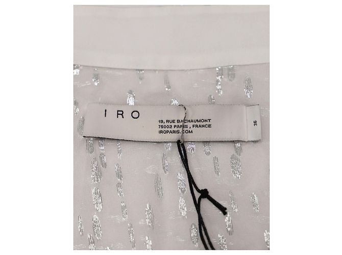 Top Iro Fucsia Maisie de Seda Blanca Blanco - vista 4