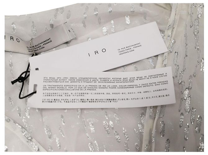 Top Iro Fucsia Maisie de Seda Blanca Blanco - vista 7