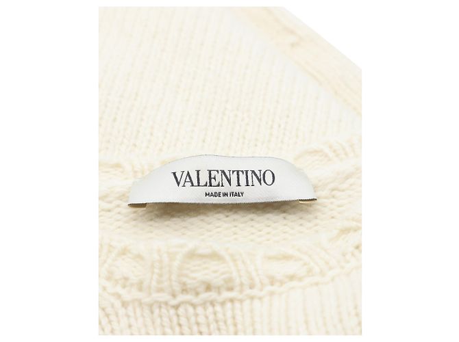 VESTIDO DE PUNTO Valentino Blanco Crudo - vista 3