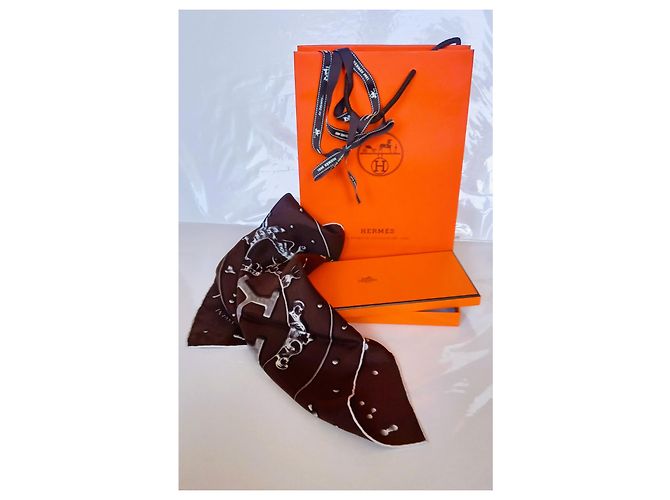 Hermès Quadratischer Gavroche Hermes Bronze - Ansicht 2