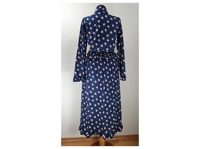 Autre Marque Vestido de flores azul de algodón Birgitte Herskind - vista 5