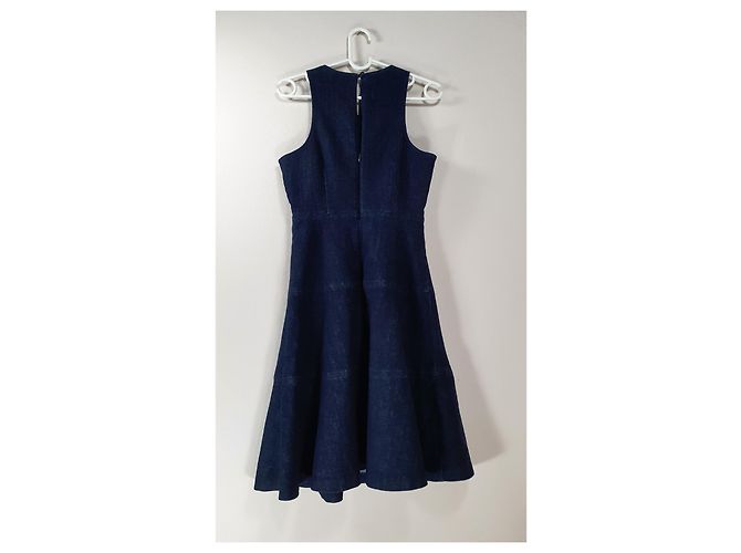 Vestido de algodón azul Banana Republic - vista 3