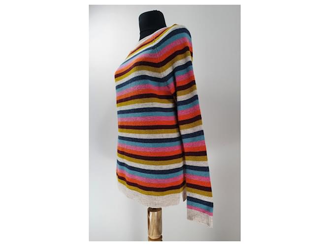 Clements Ribeiro Gestreifter Wollpullover Mehrfarben - Ansicht 2