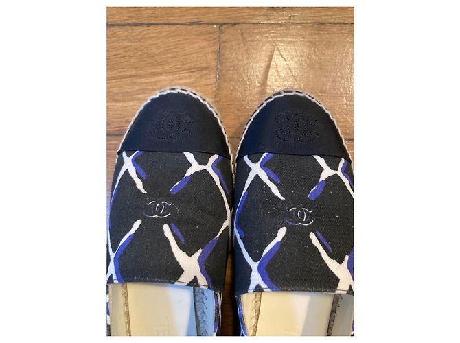 Chanel espadrilles Black Blue - view 3