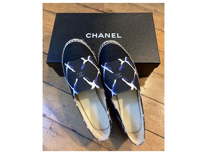 Chanel espadrilles Black Blue - view 5