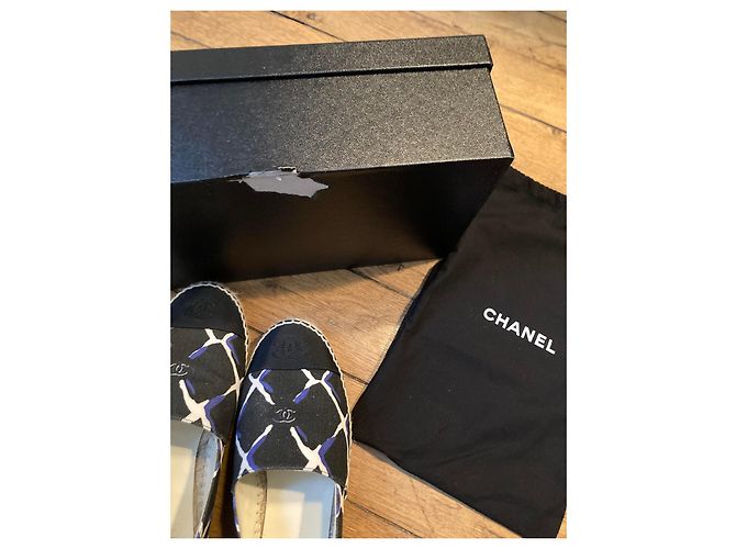 Chanel espadrilles Black Blue - view 6