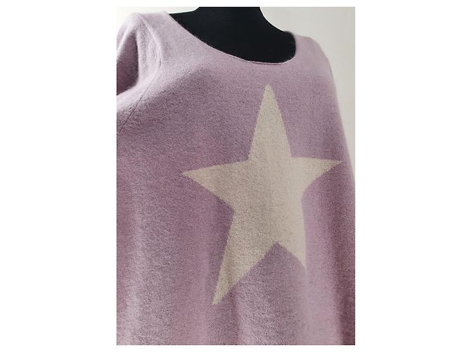 Autre Marque Pull Hunky Dory en mélange angora violet - vue 2
