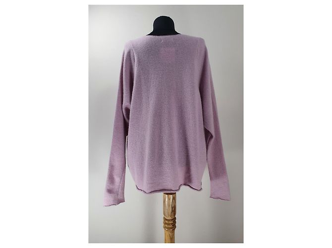 Autre Marque Pull Hunky Dory en mélange angora violet - vue 3