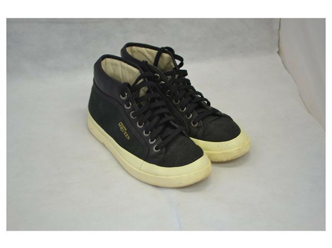 Alexander Mcqueen Sneakers alte unisex in tela e pelle Nero Bianco - vista 2