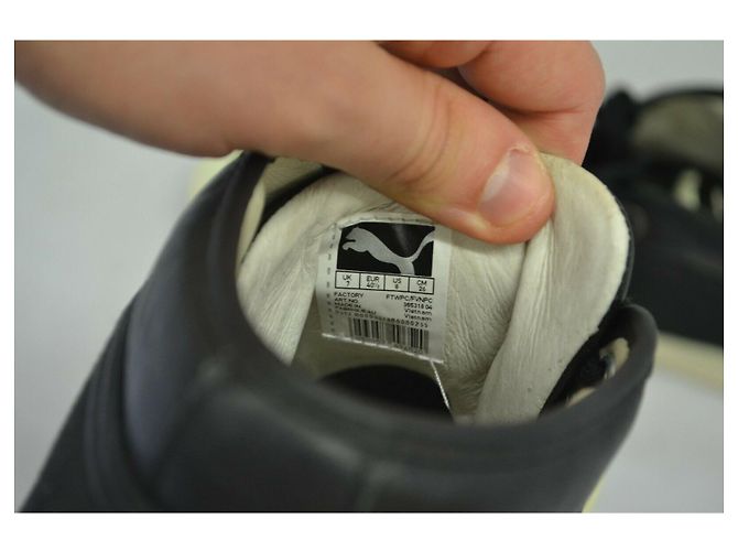Alexander Mcqueen Sneakers alte unisex in tela e pelle Nero Bianco - vista 8