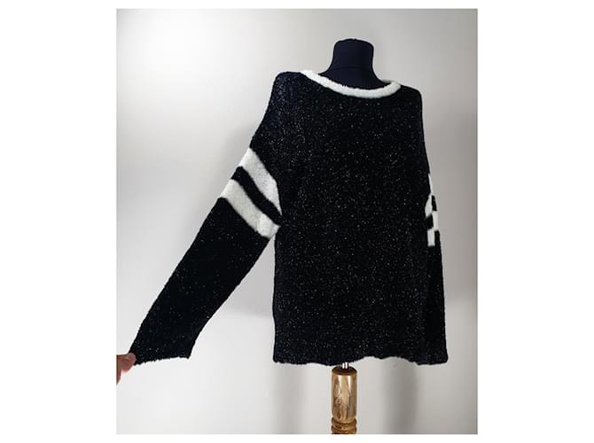 Mads Norgaard Coma Pullover Schwarz Weiß - Ansicht 2