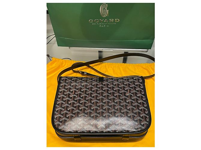 Goyard Belvedere Il Messenger MM Nero Pelle - vista 12