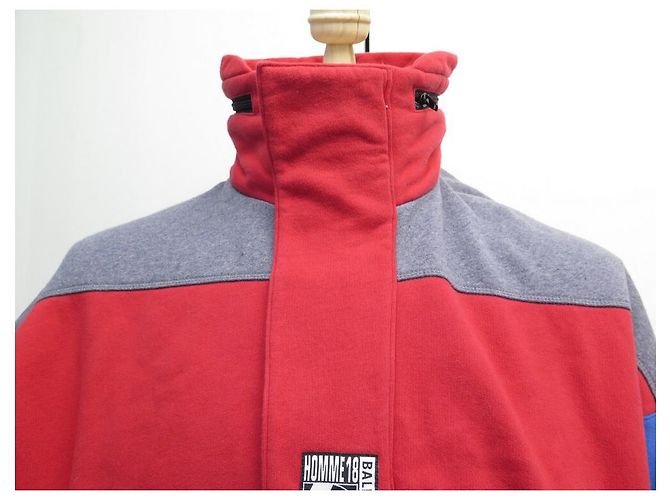 NEUES BALENCIAGA-SWEATSHIRT 534357 OVERSIZE M IN ROTER BAUMWOLLE NEUER PULLOVER - Ansicht 2