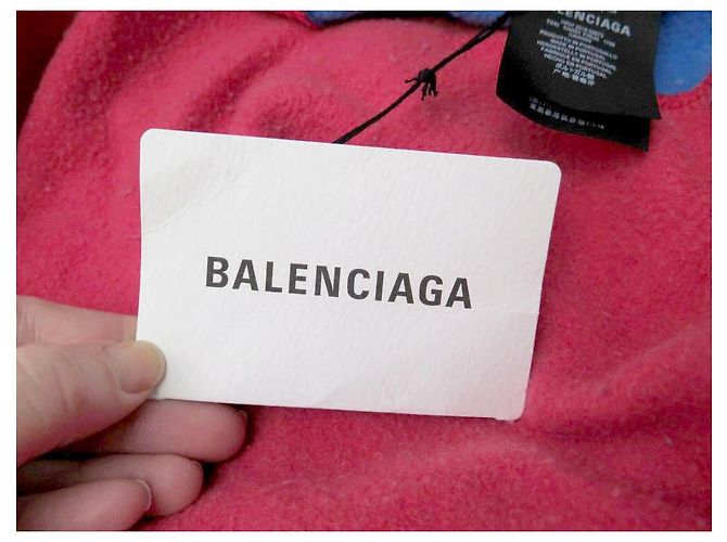 NEUES BALENCIAGA-SWEATSHIRT 534357 OVERSIZE M IN ROTER BAUMWOLLE NEUER PULLOVER - Ansicht 6