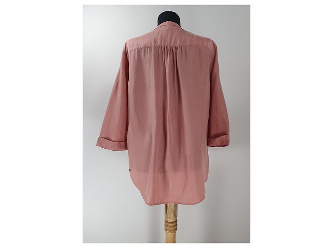 Hugo Boss Boss Orange Top de seda rosa - vista 3