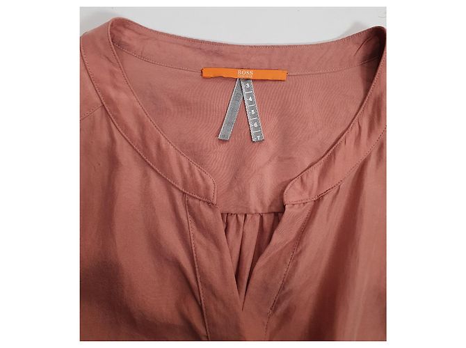 Hugo Boss Boss Orange Top de seda rosa - vista 4