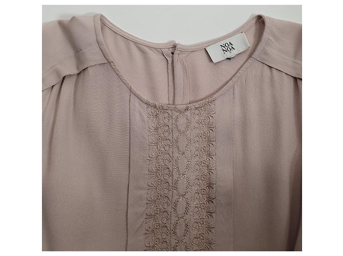 Camicetta Noa Noa Beige in Viscosa - vista 4