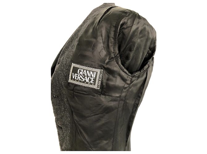 Gianni Versace Wolljacke Grau - Ansicht 2