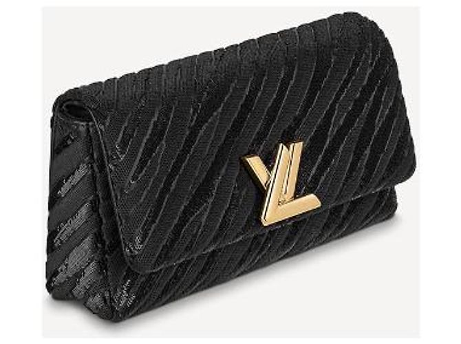 Louis Vuitton LV Pochette Twist paillettes neuf Noir - vue 5