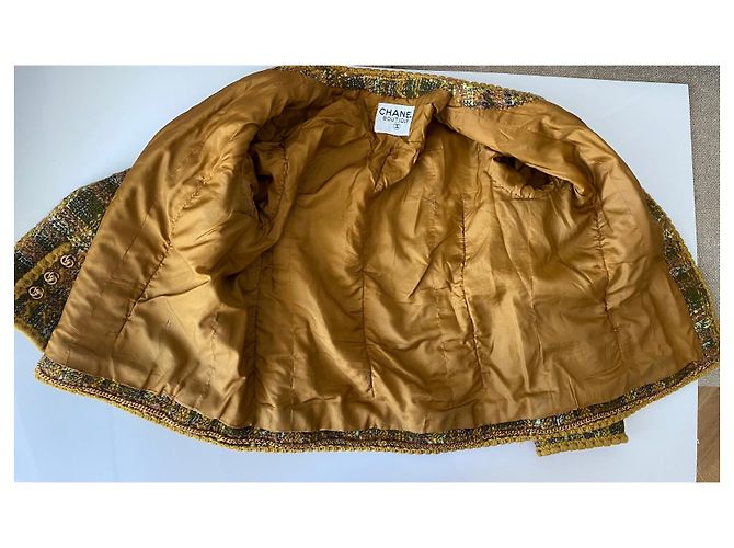 Tailleur Chanel Marrón claro Verde claro - vista 10