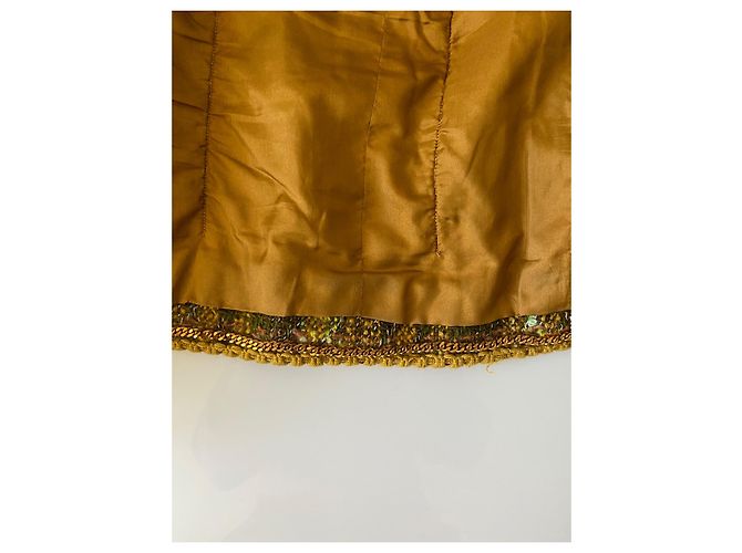 Tailleur Chanel Marrón claro Verde claro - vista 8