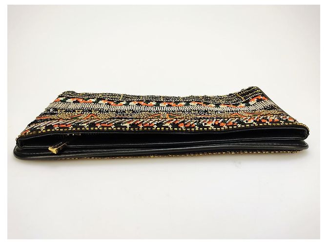 Clutch Alice + Olivia in pelle e corallo - vista 5