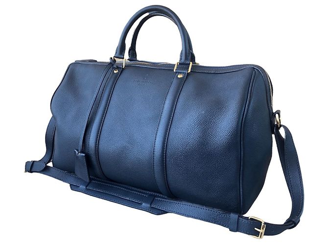 Borsa Louis Vuitton Sofia Coppola in pelle blu navy - vista 3