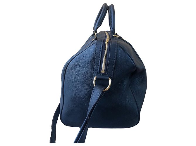Borsa Louis Vuitton Sofia Coppola in pelle blu navy - vista 5