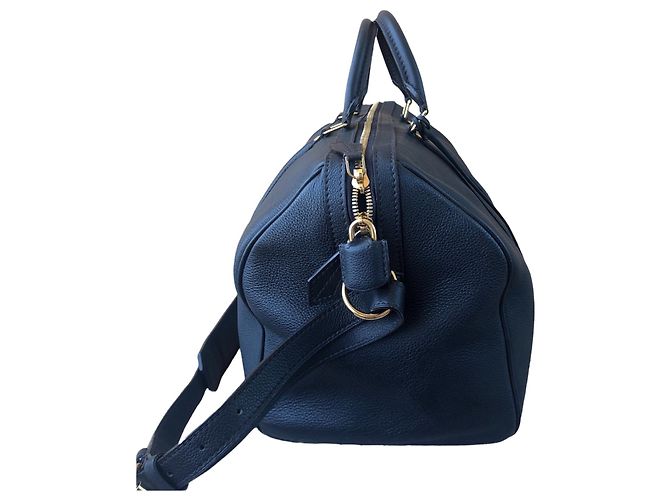 Borsa Louis Vuitton Sofia Coppola in pelle blu navy - vista 6