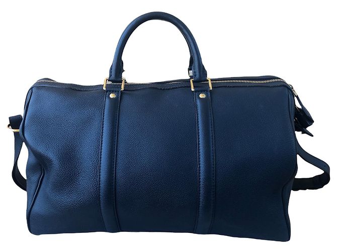 Borsa Louis Vuitton Sofia Coppola in pelle blu navy - vista 9